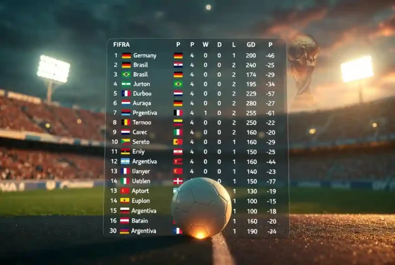 Posiciones de Copa Mundial de Fútbol